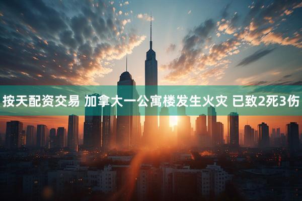 按天配资交易 加拿大一公寓楼发生火灾 已致2死3伤